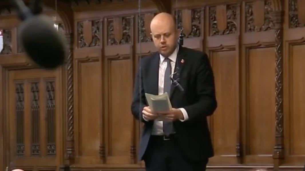 Joe Young in parliament Joe Young in parliament